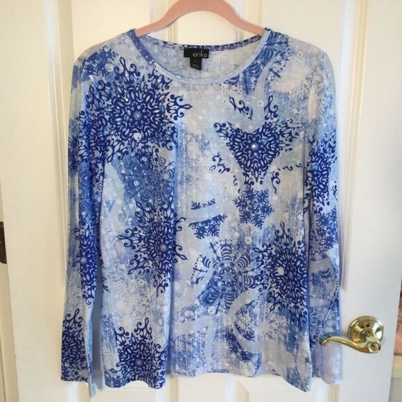 SALE. 2/$30.  NWOT. Erika L/S Knit Tee in Women’s Sz M - Picture 1 of 9